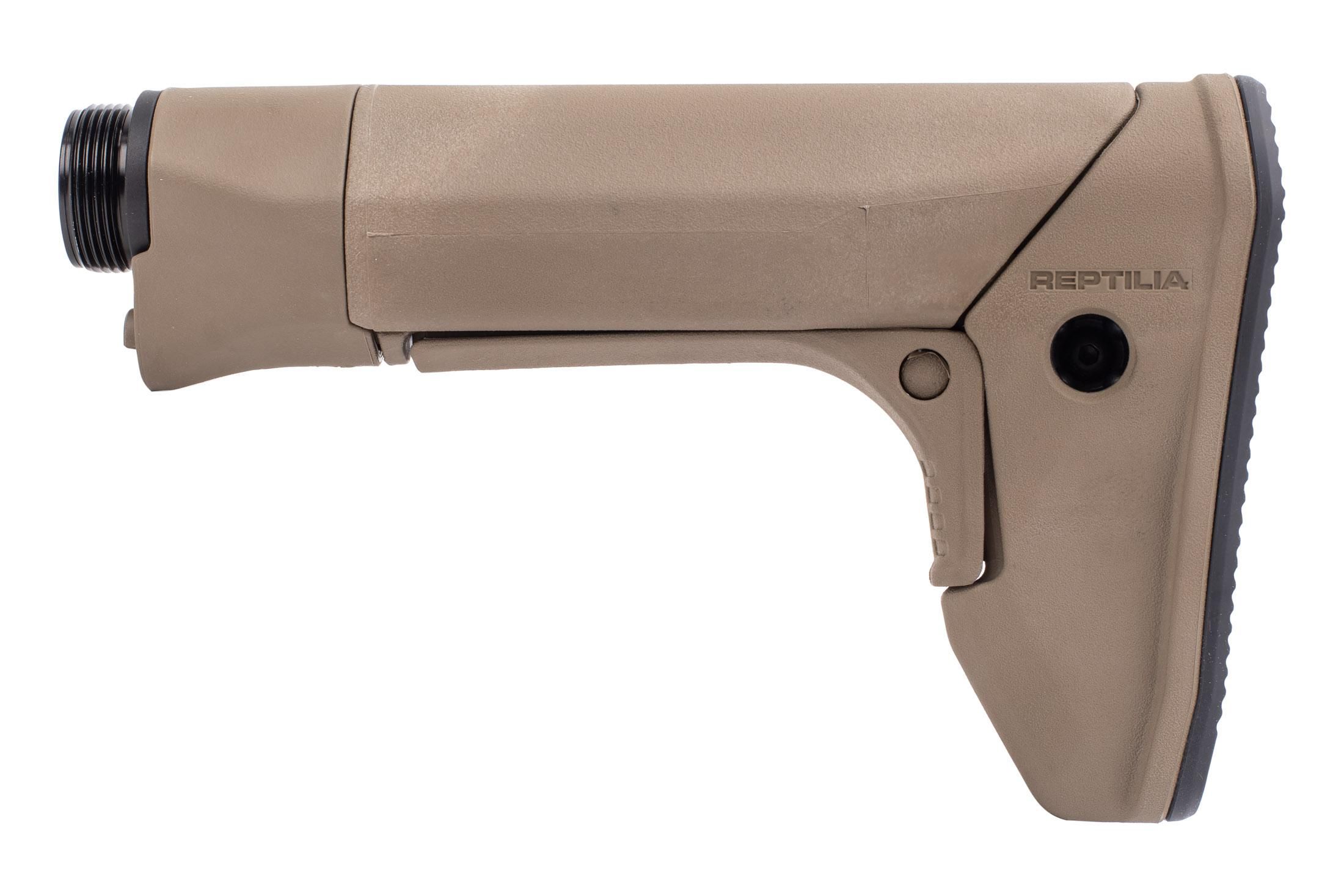 Reptilia Corp RECC-E Carbine Length AR-15 Stock - Flat Dark